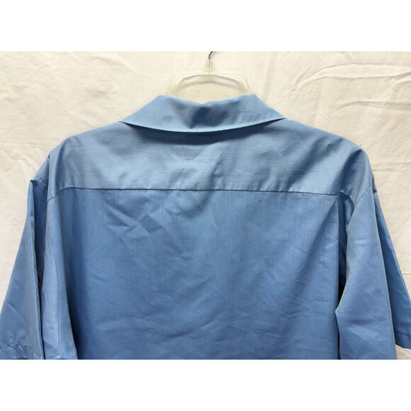 True Vintage Penneys Towncraft Shirt Sz XL Blue Plaid Penn Prest 60s One Pocket - Picture 7 of 10